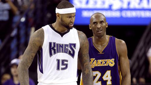 DeMarcus Cousins and Kobe Bryant